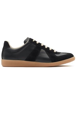 Replica Sneakers in nappa e suède nera MAISON MARGIELA | S57WS0236P1895H6851